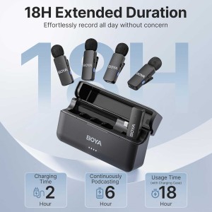 میکروفون یقه ای بی سیم بویا مدل V4U رابط Type C